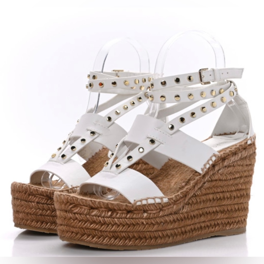 Jimmy Choo White Wedges